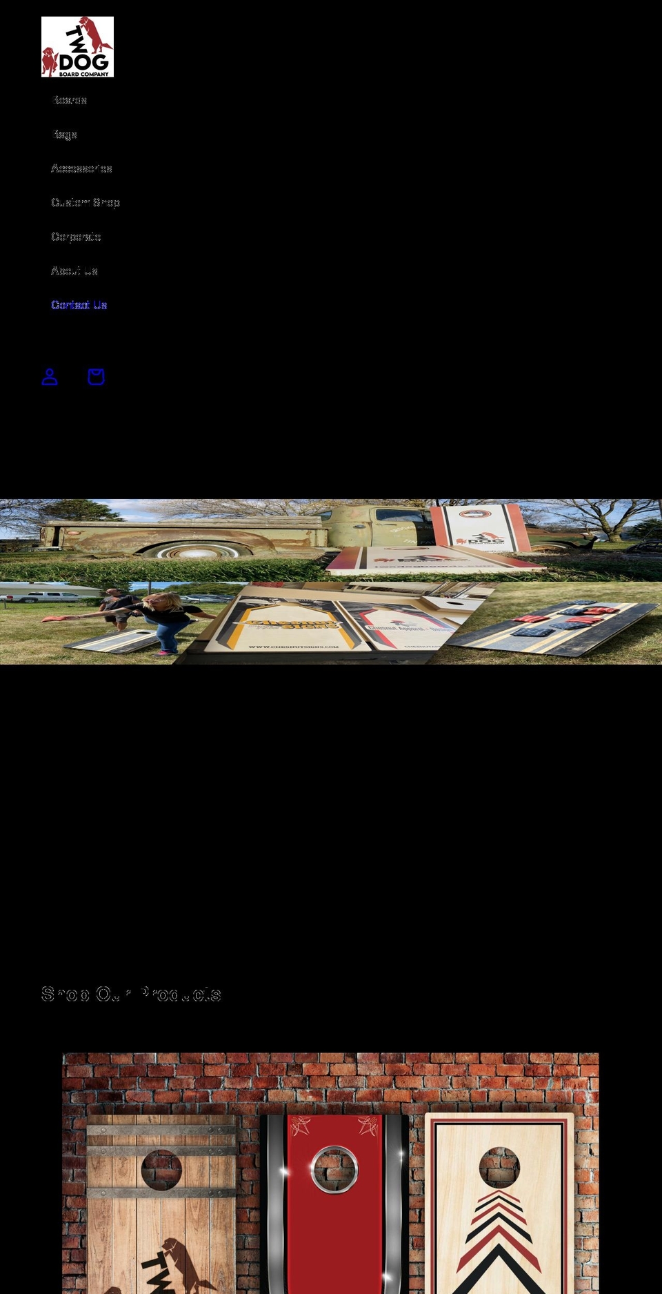 centralcornhole.com shopify website screenshot