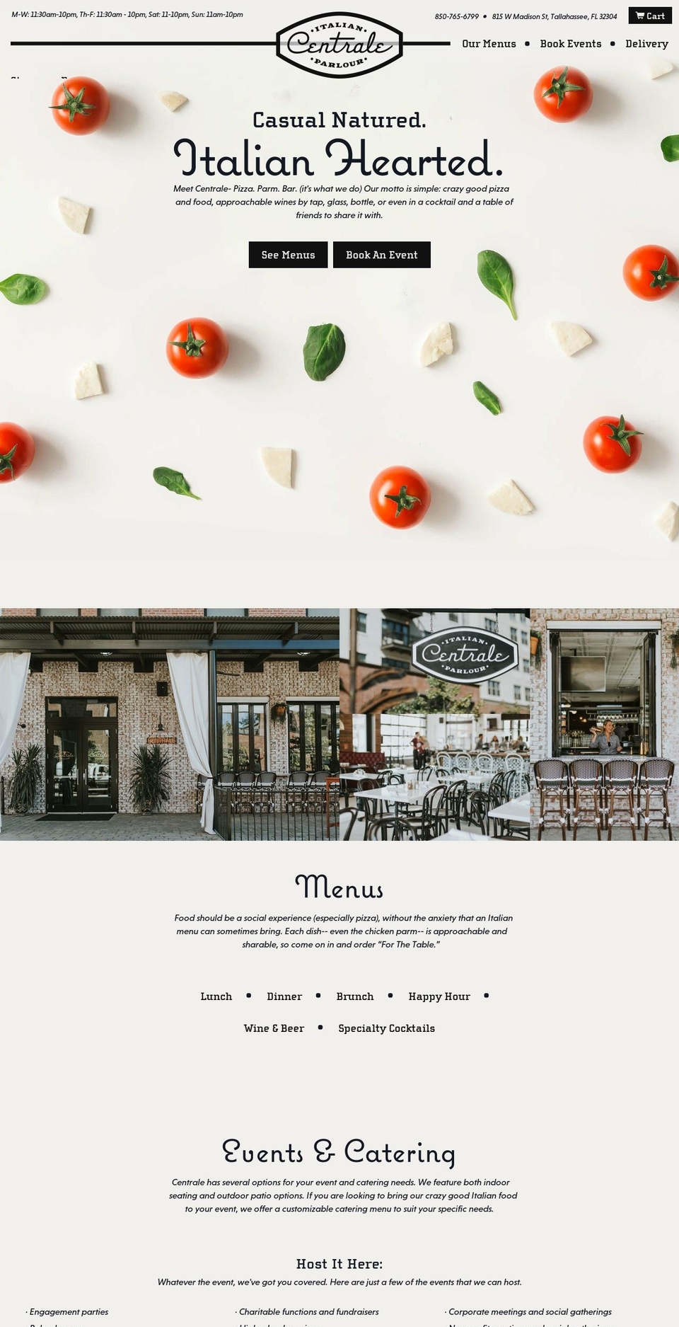 centraleitalian.com — Shopify storefront screenshot