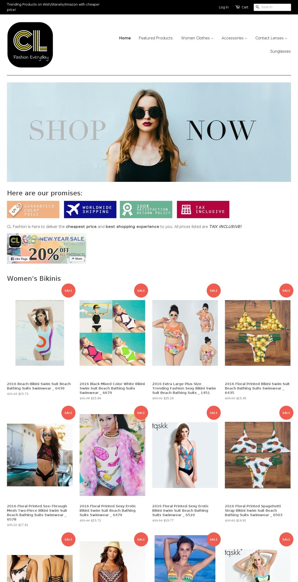 centrallens.com shopify website screenshot
