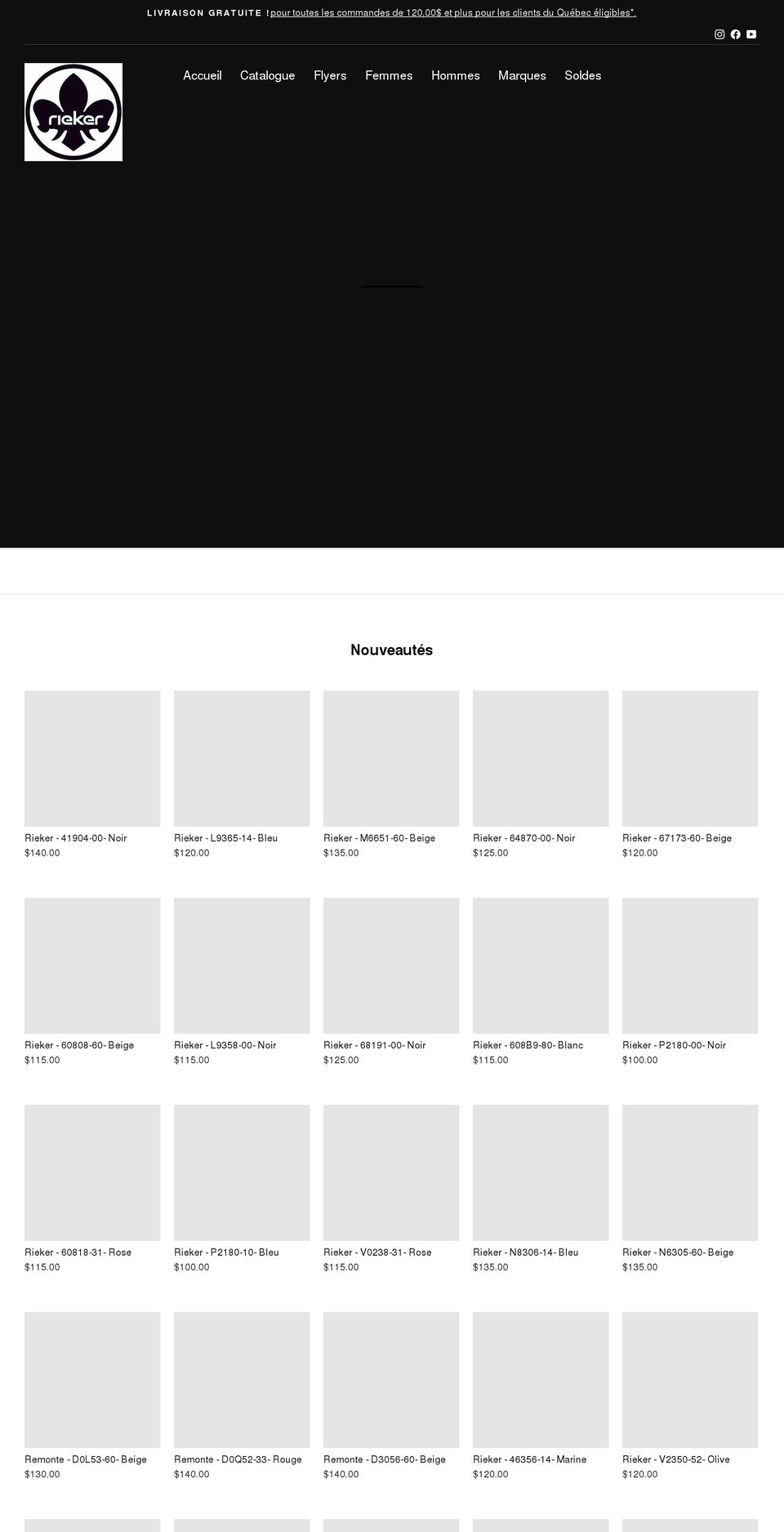 centredelachaussuremontreal.com shopify website screenshot