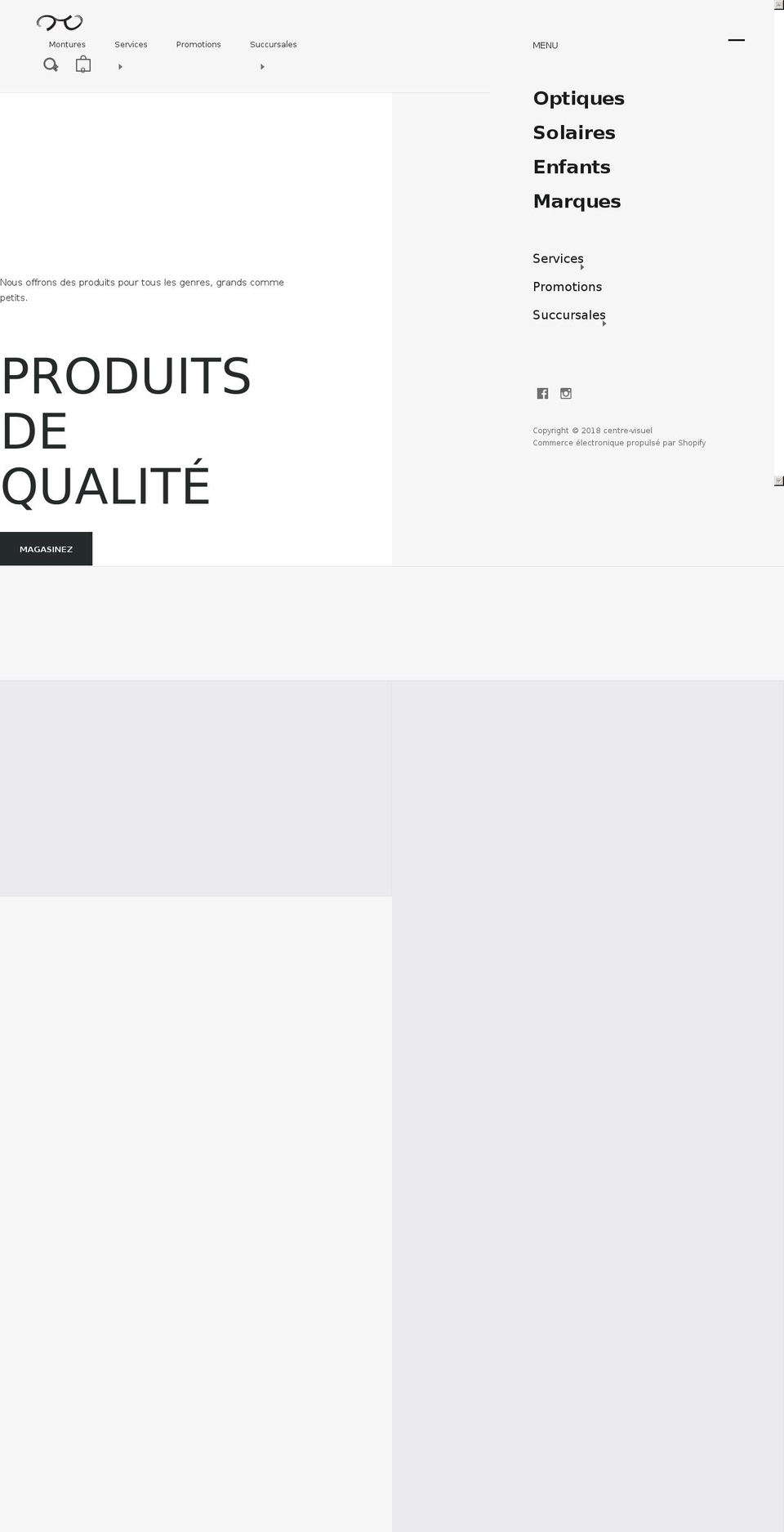 centrevisuel.ca shopify website screenshot