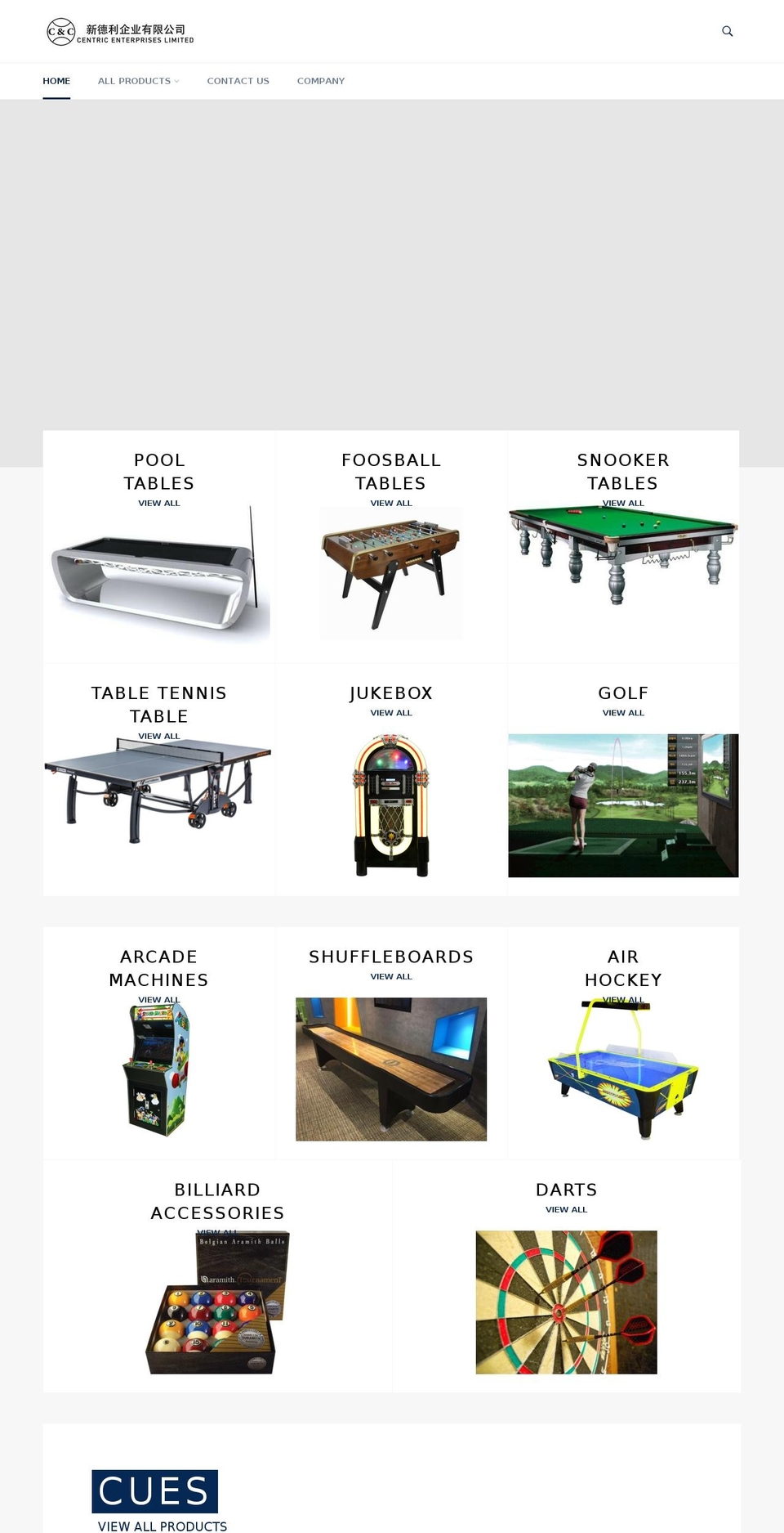 centricbilliard.com shopify website screenshot