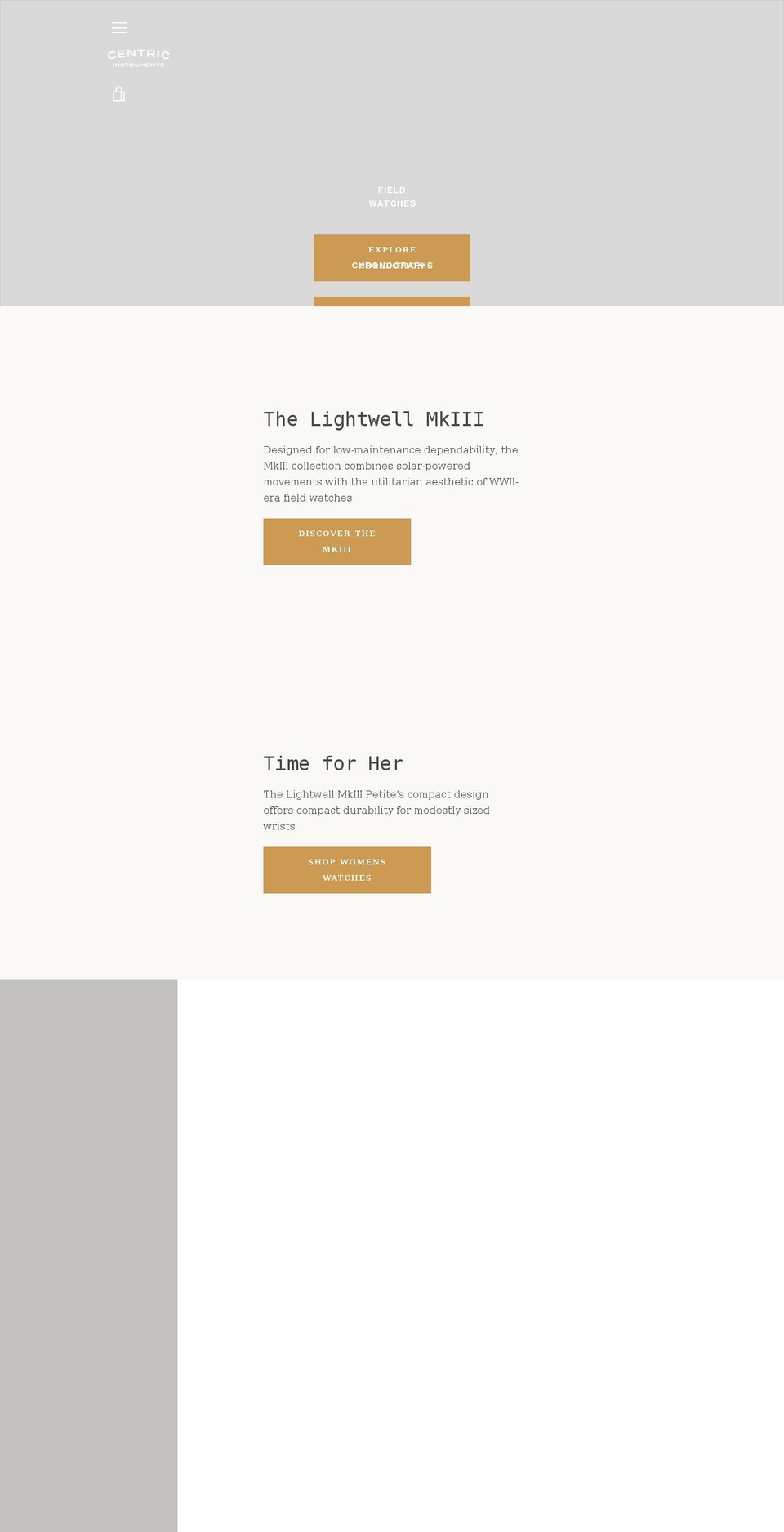 centricinstruments.com shopify website screenshot