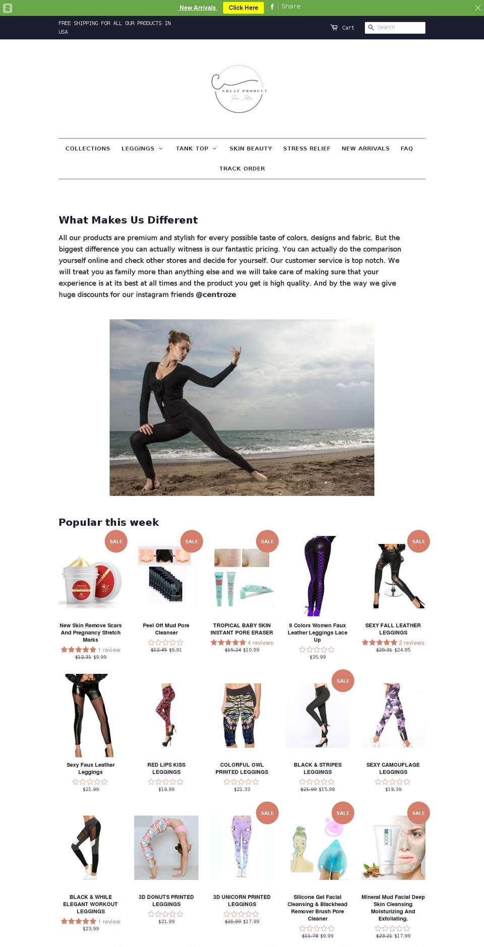 centroze.com — Shopify storefront screenshot