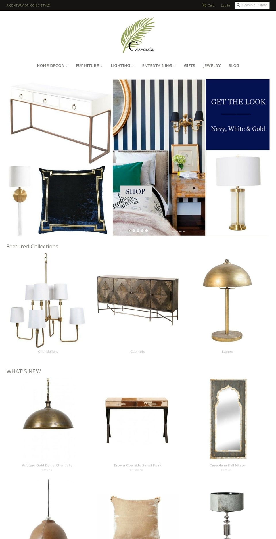 centuriavintage.com shopify website screenshot