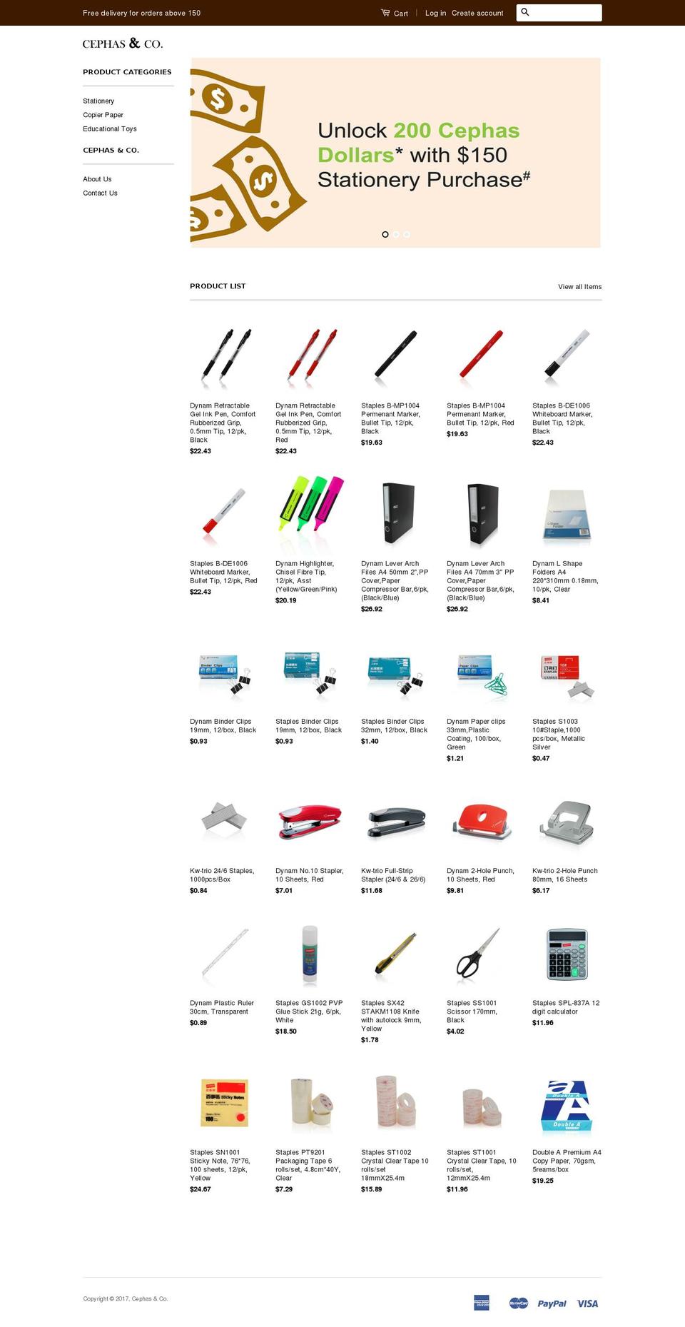 cephassourcing.com shopify website screenshot