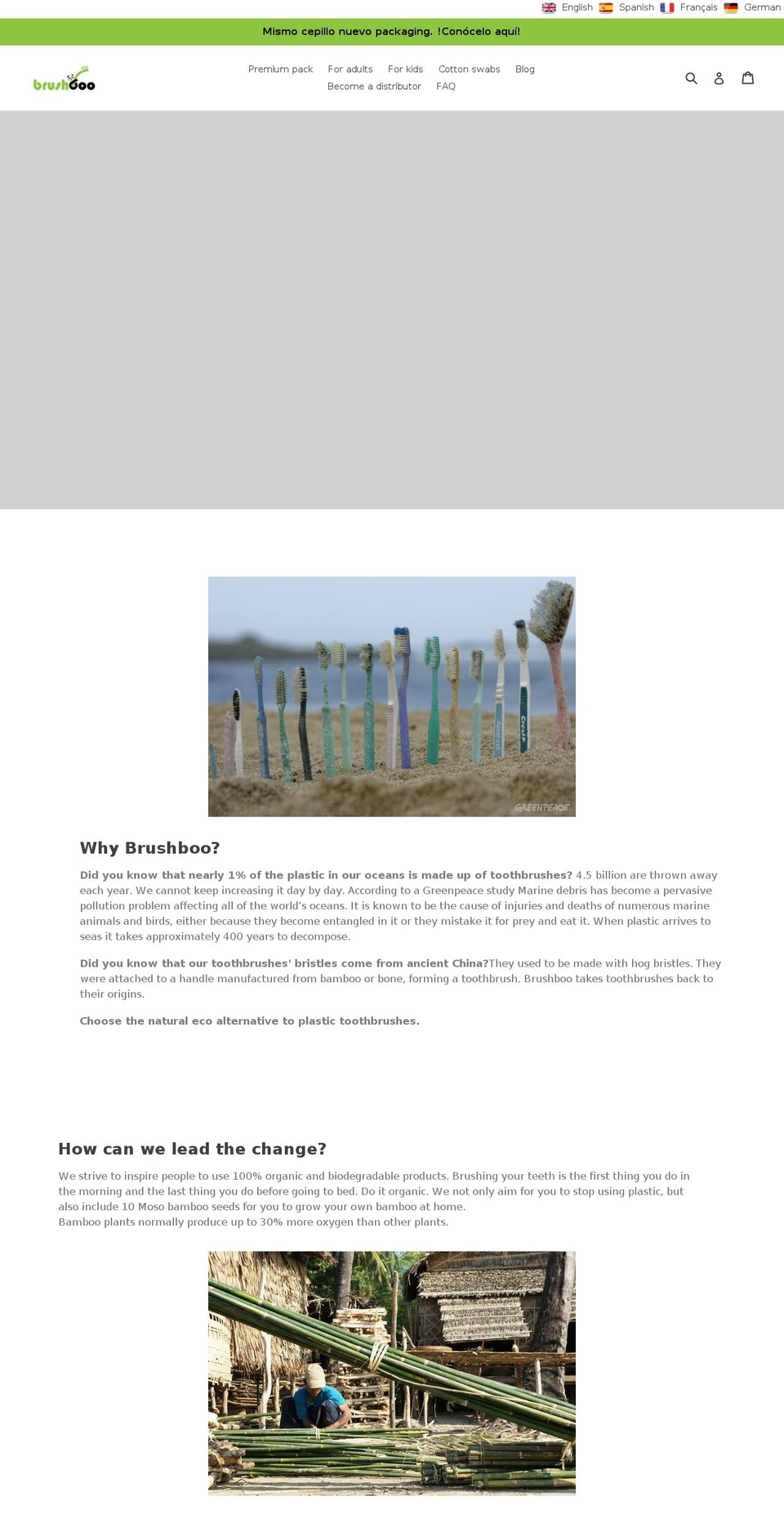 cepillodebambu.com shopify website screenshot
