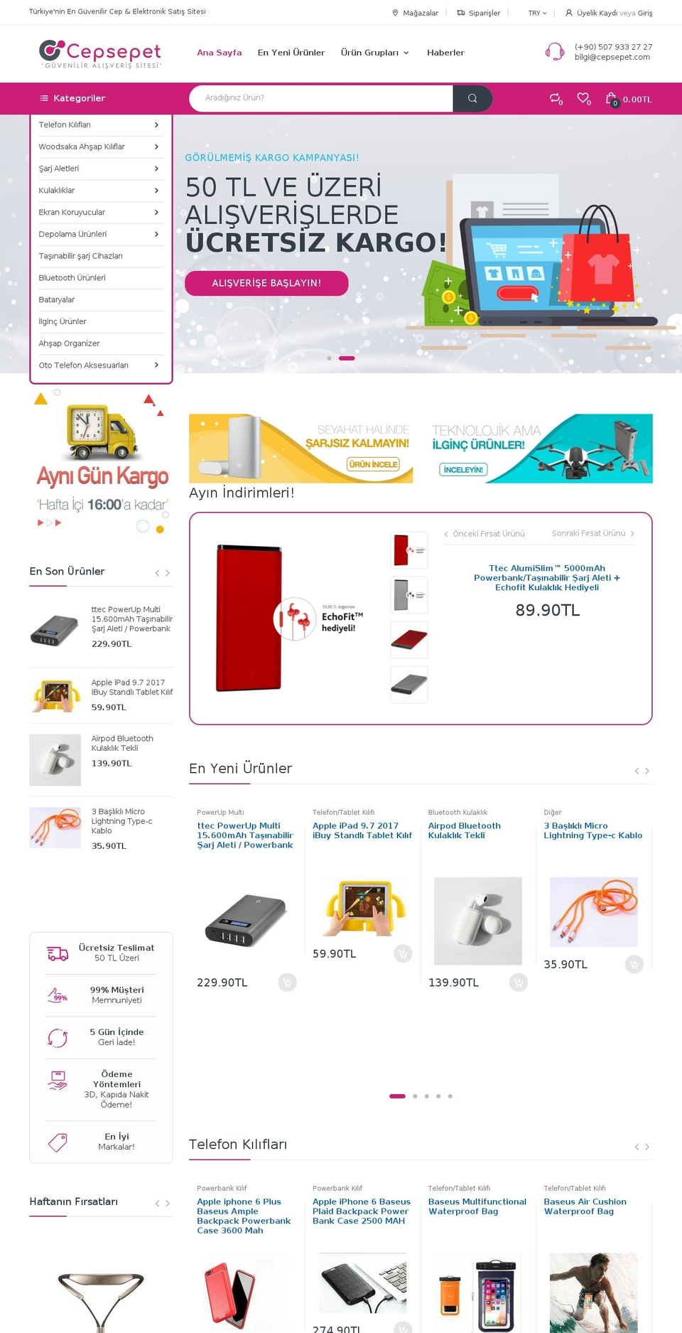 cepsepet.com — Shopify storefront screenshot