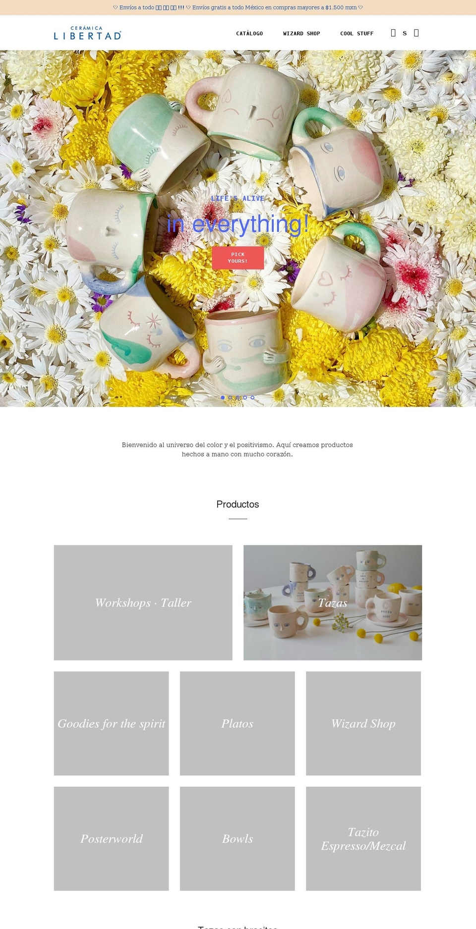 ceramicalibertad.com shopify website screenshot