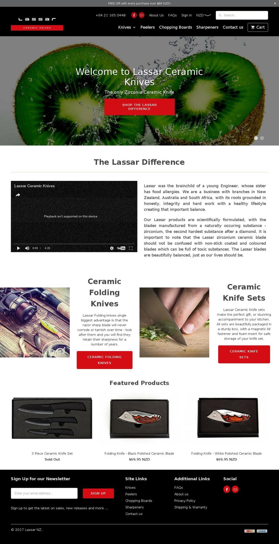 ceramicknife.co.nz shopify website screenshot