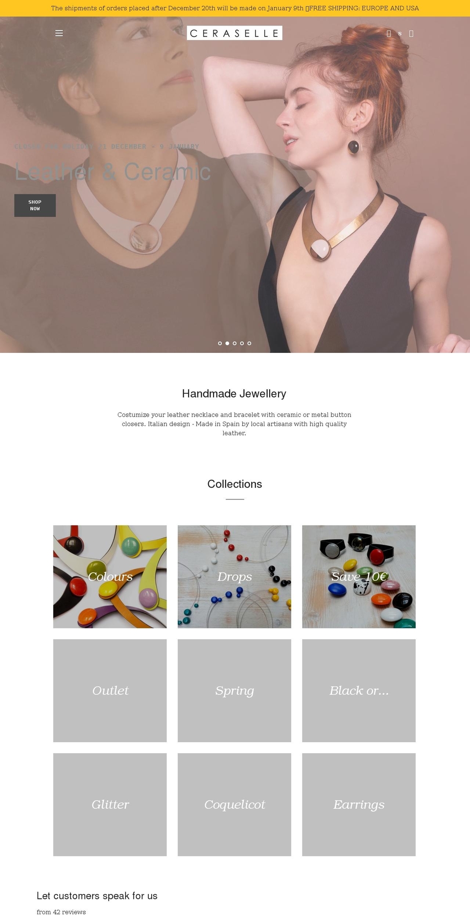 ceraselle.com shopify website screenshot