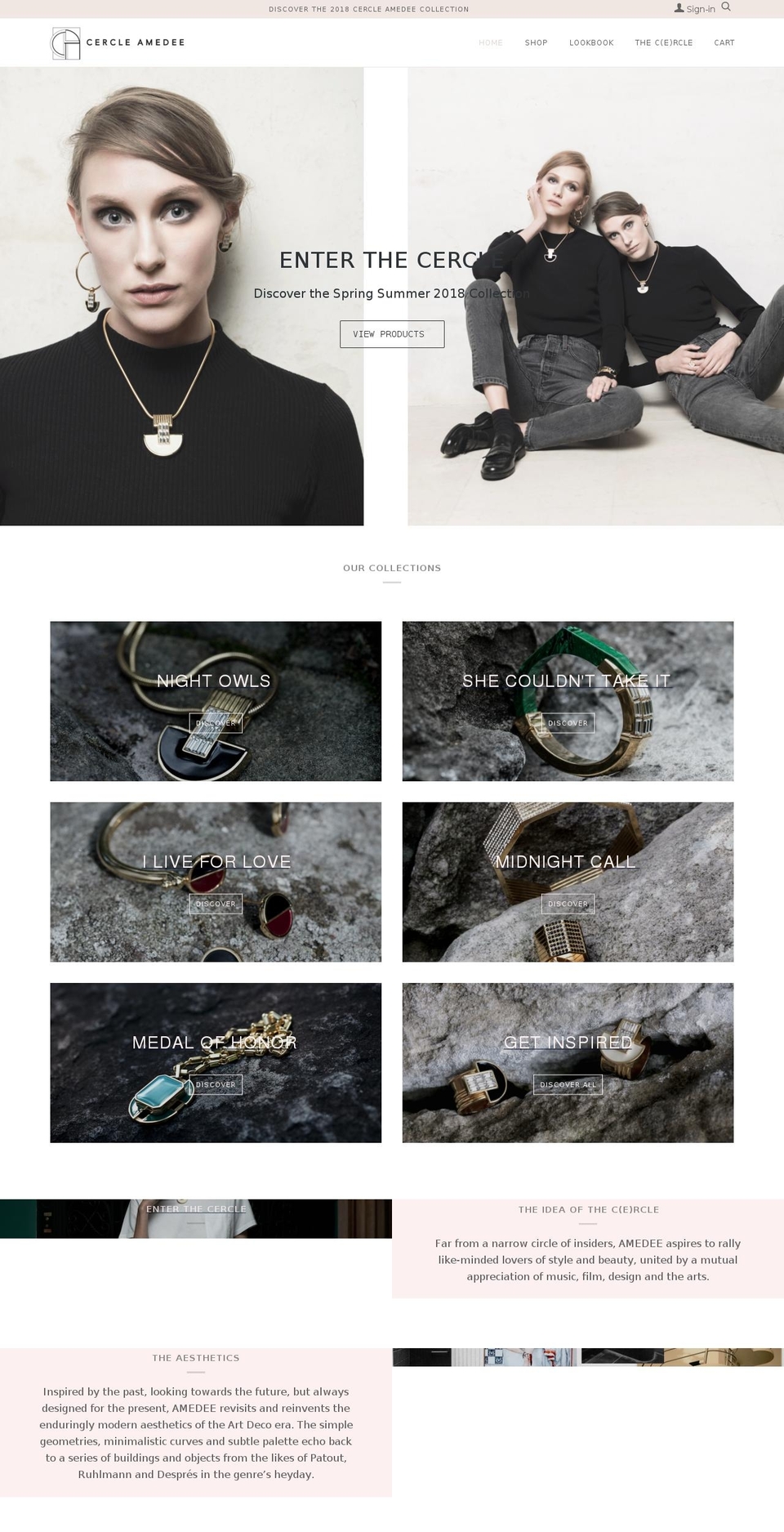 cercle-amedee.com — Shopify storefront screenshot