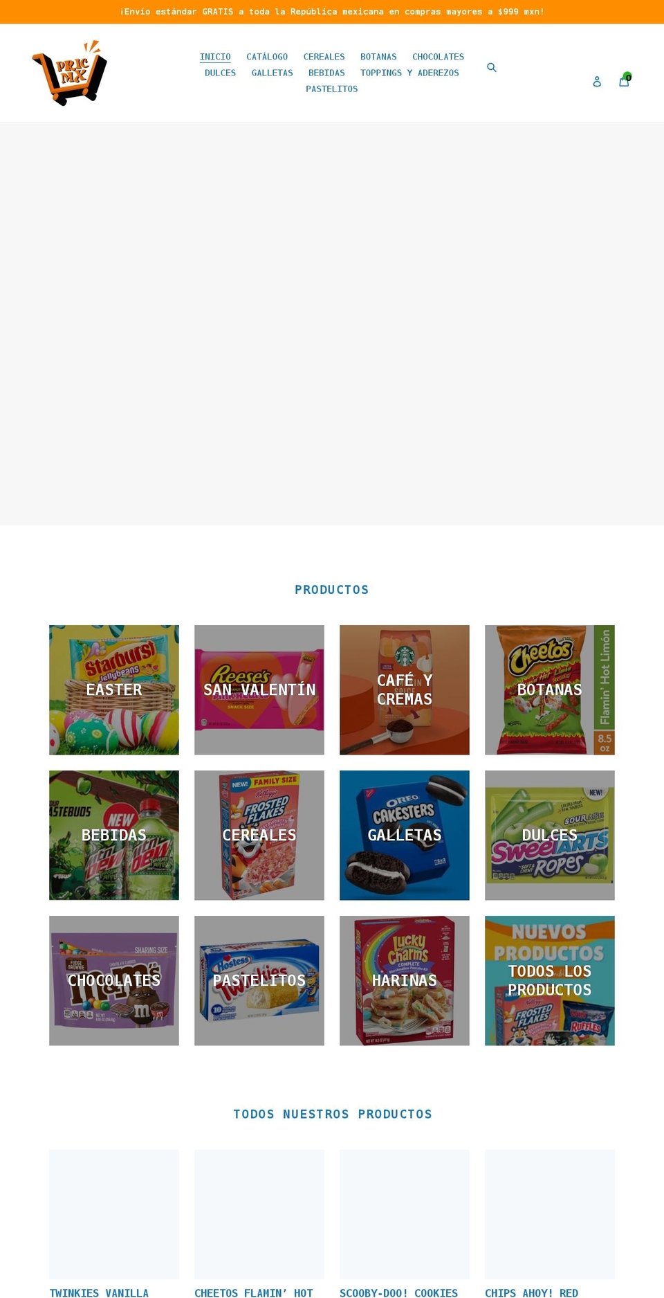 cerealizatepricmx.com shopify website screenshot