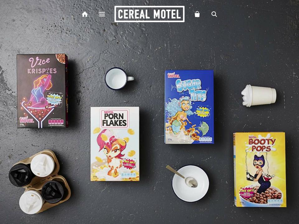 cerealmotel.com shopify website screenshot