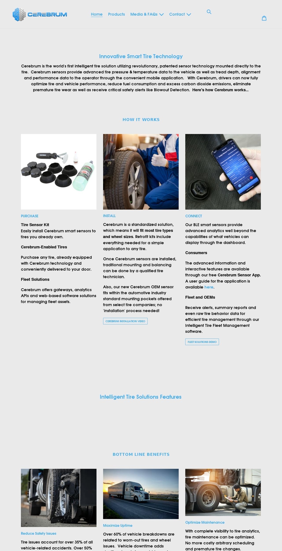 cerebrumsensor.com shopify website screenshot