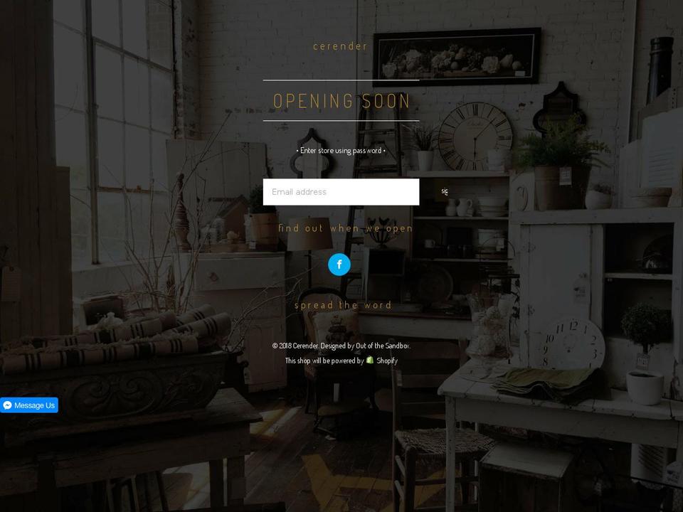 cerender.com — Shopify storefront screenshot