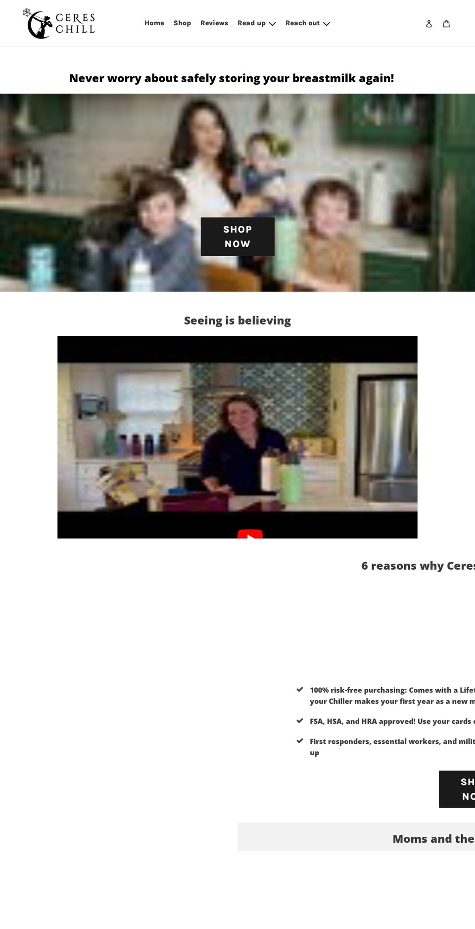 cereschill.com shopify website screenshot
