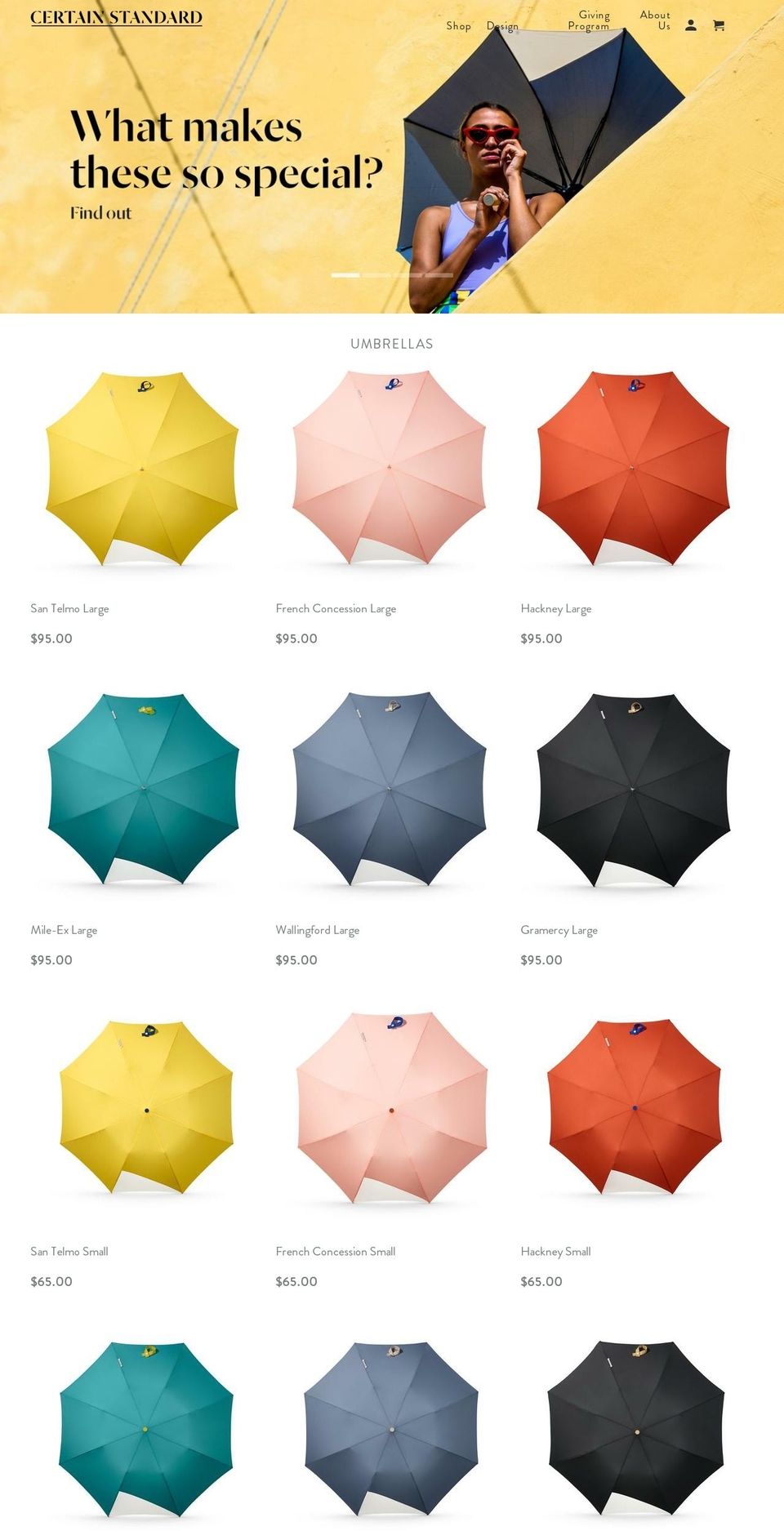 certainstandard.com — Shopify storefront screenshot