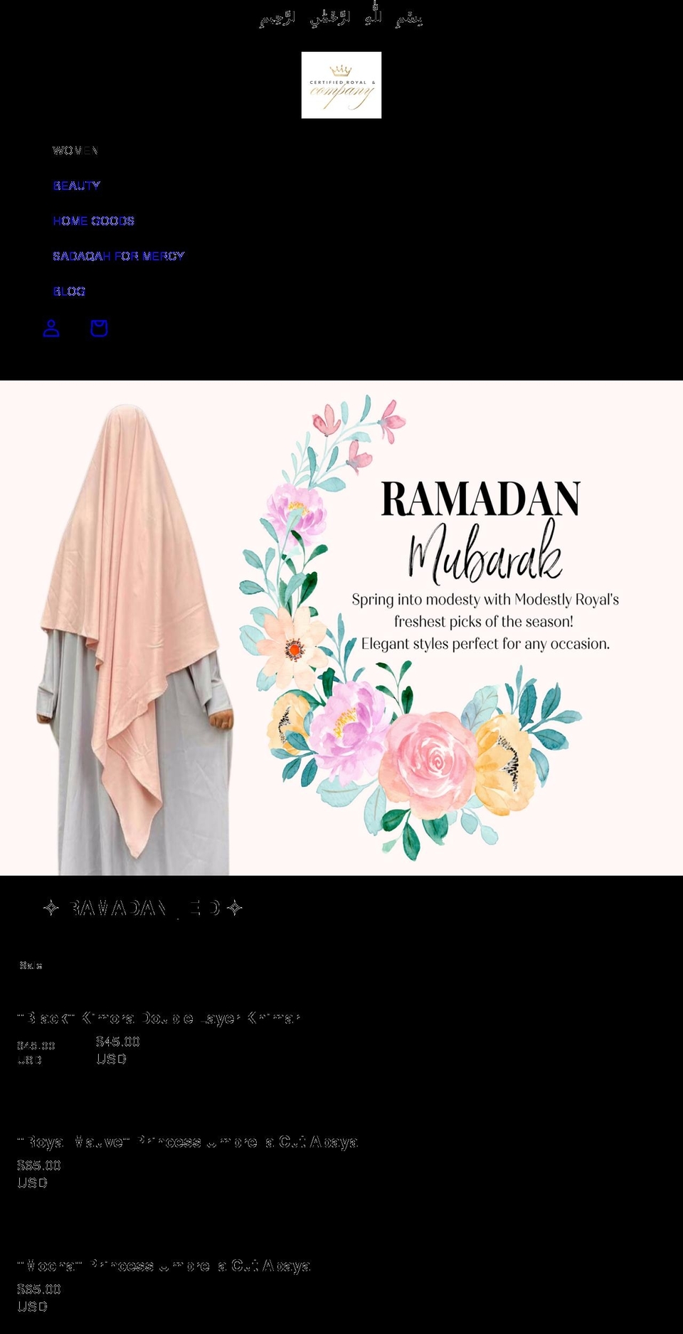 certifiedroyalandco.com shopify website screenshot