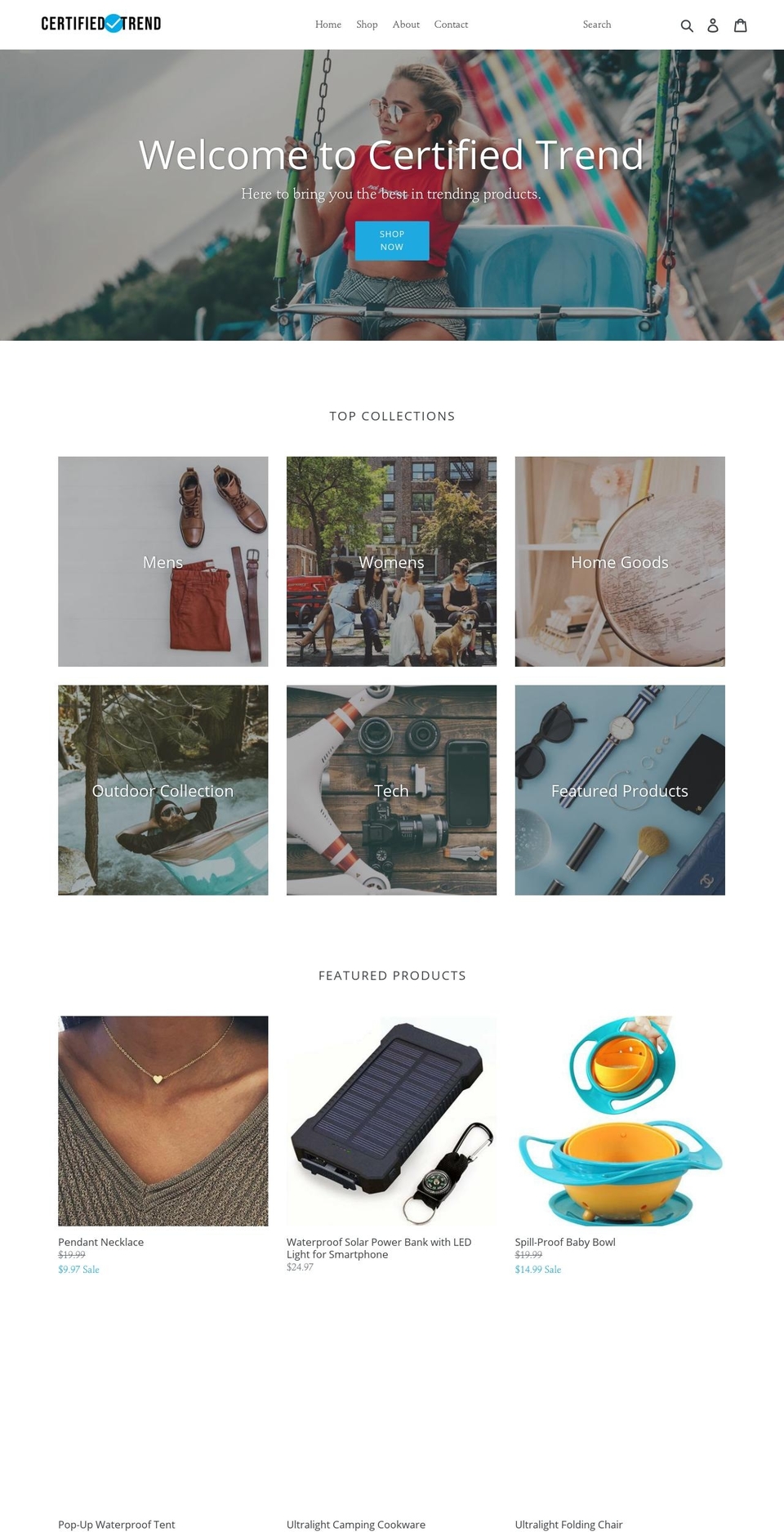 certifiedtrend.com — Shopify storefront screenshot
