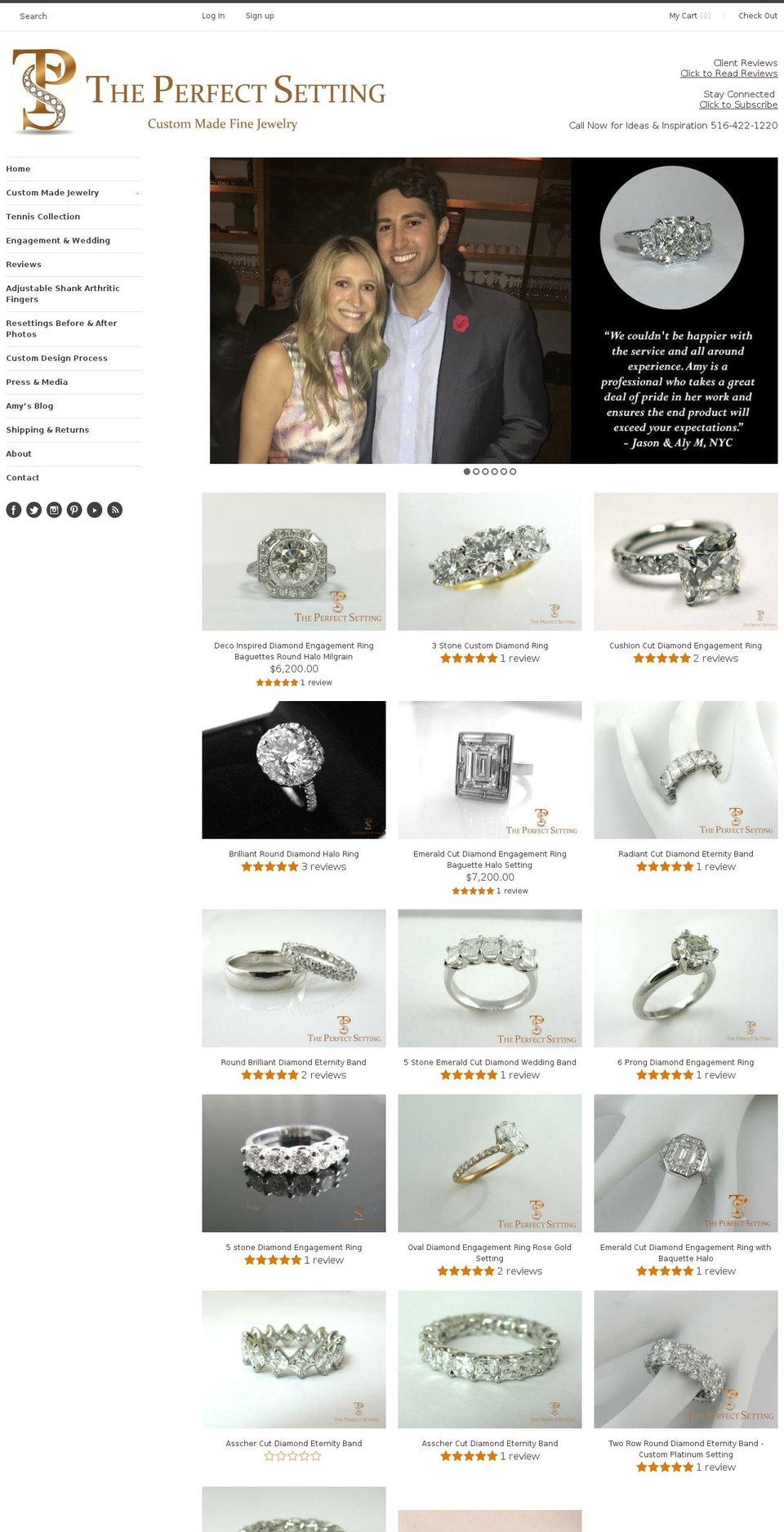 certilmandiamonds.com — Shopify storefront screenshot