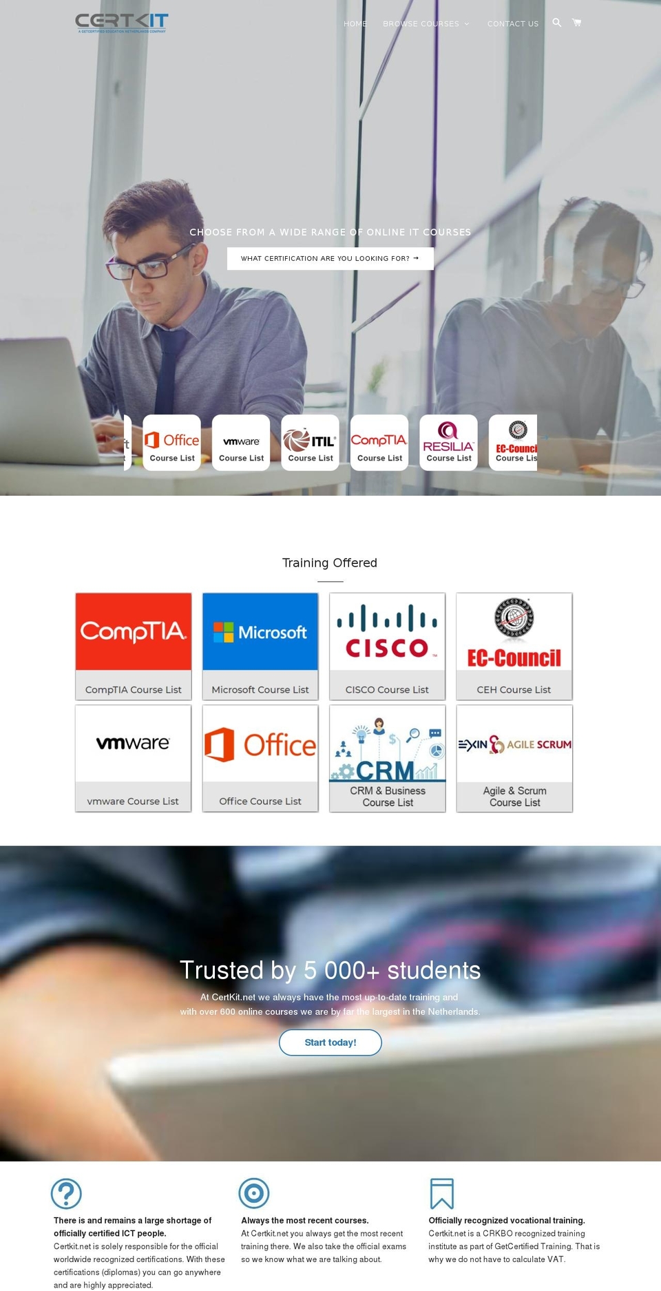 certkit.net shopify website screenshot