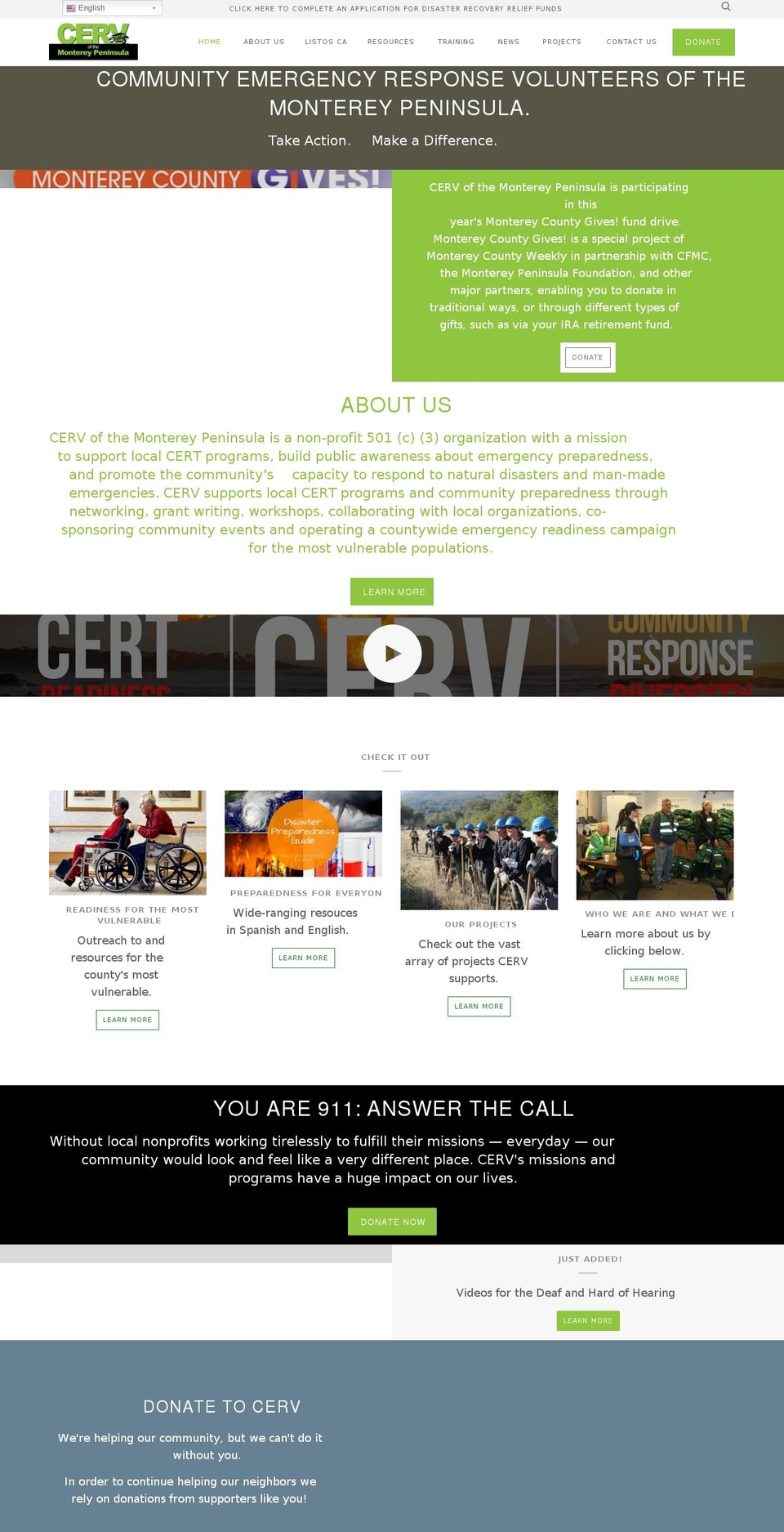cerv501c3.org shopify website screenshot