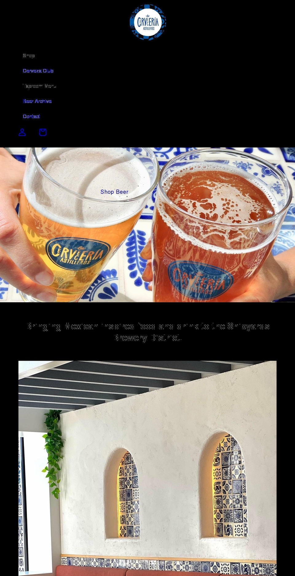 cerveceria-astilleros.com shopify website screenshot