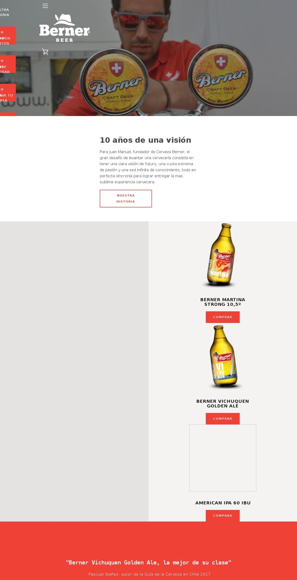 cervezawerner.com — Shopify storefront screenshot