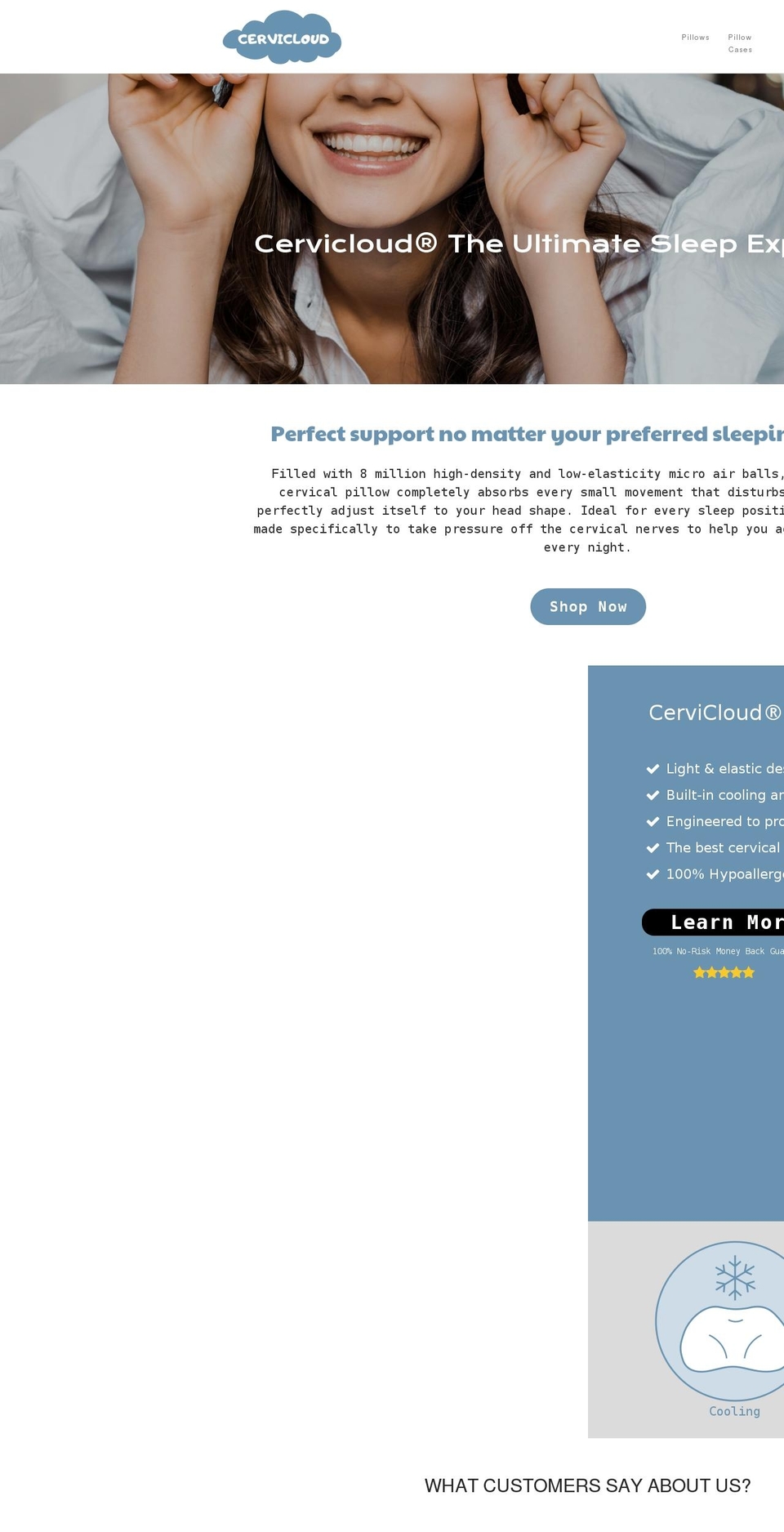 cervicloud.com shopify website screenshot