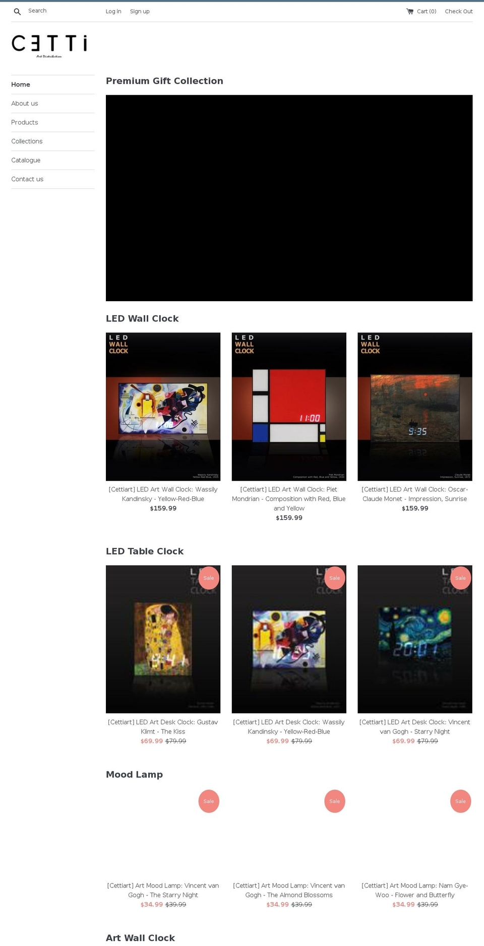 cettiart.com — Shopify storefront screenshot