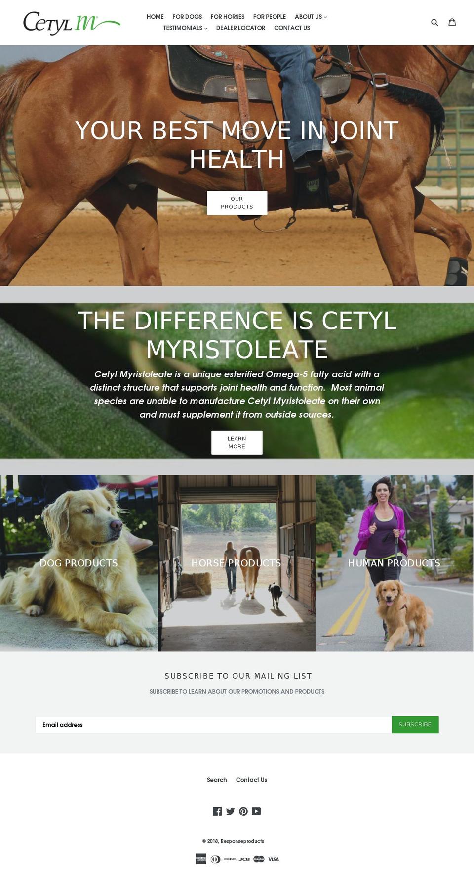 cetylm.com shopify website screenshot