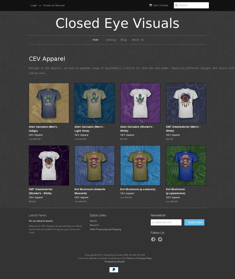 cevapparel.com — Shopify storefront screenshot