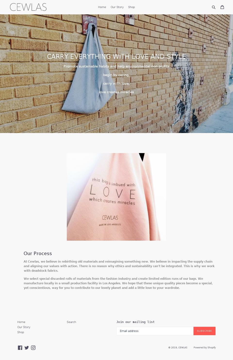 cewlas.com — Shopify storefront screenshot