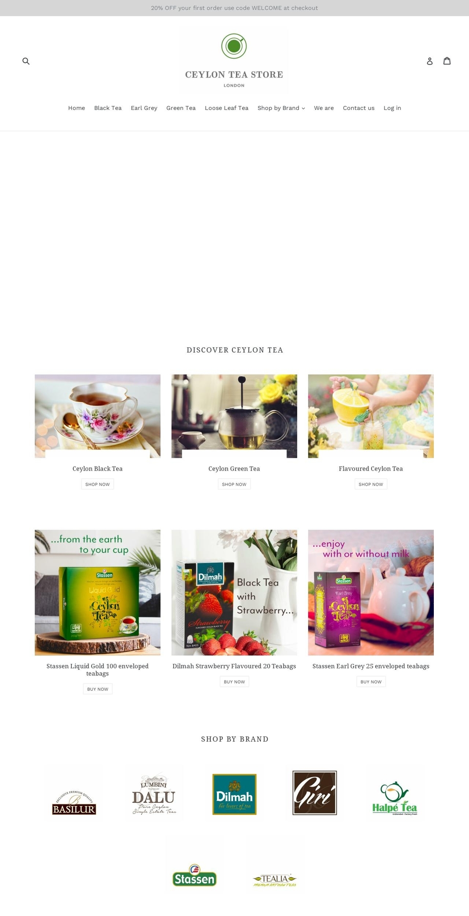 ceylontea.store shopify website screenshot