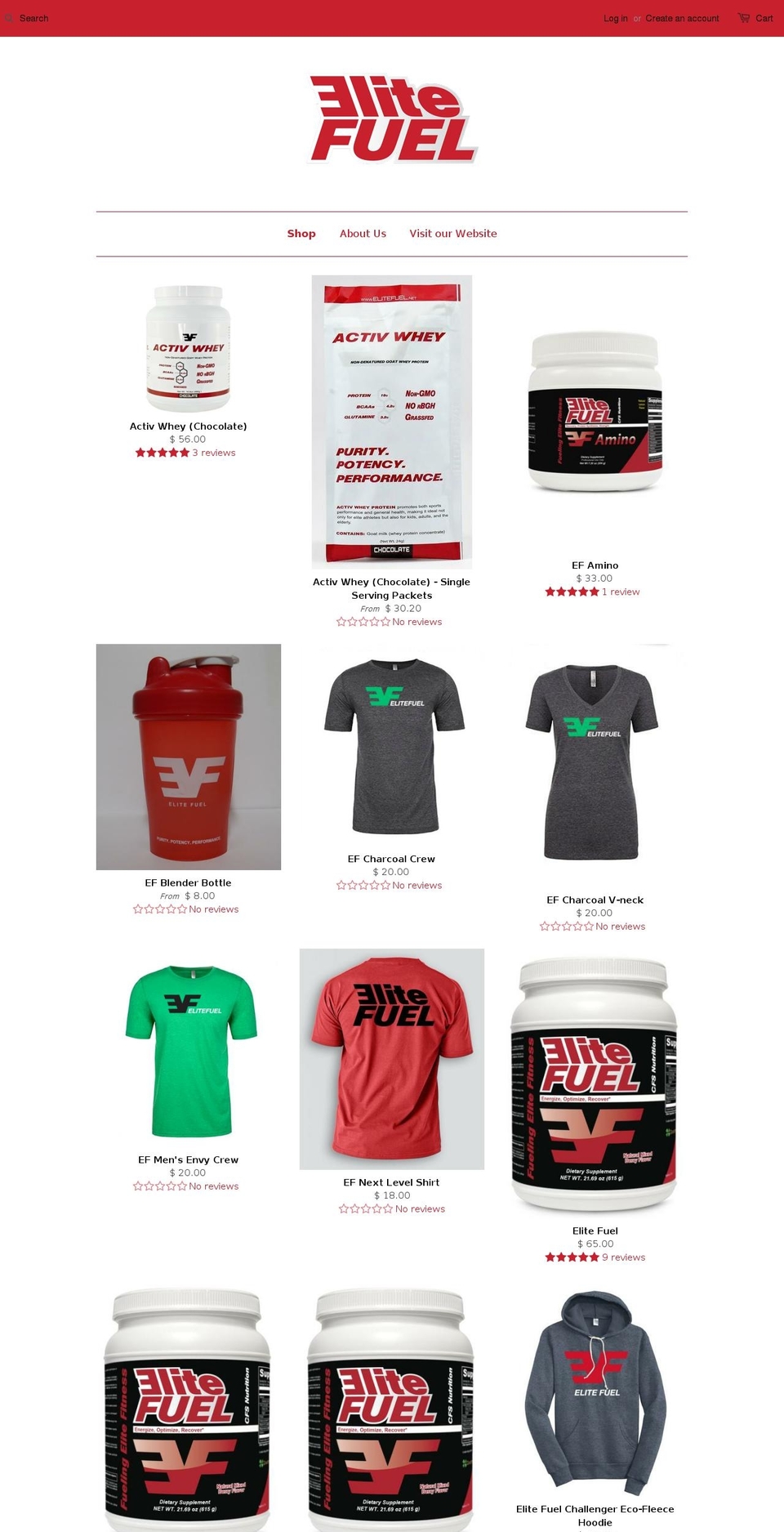 cfsnutrition.com shopify website screenshot