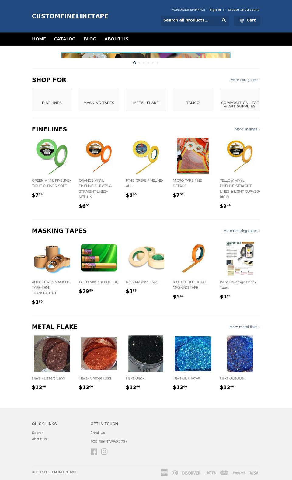 cftapes.com shopify website screenshot