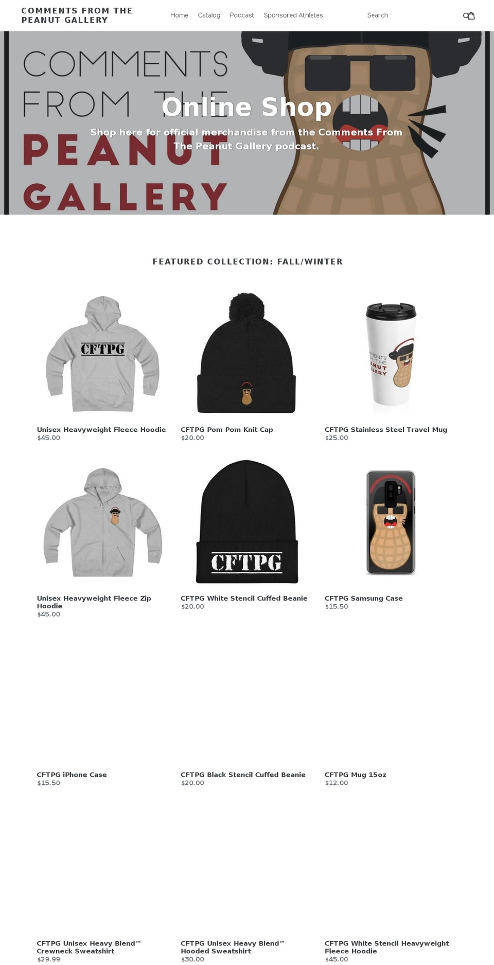 cftpg.com — Shopify storefront screenshot