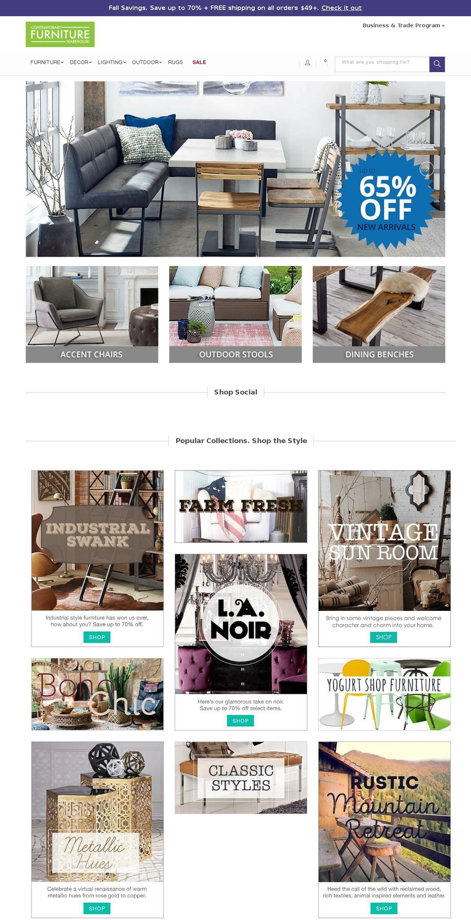 cfwla.com — Shopify storefront screenshot