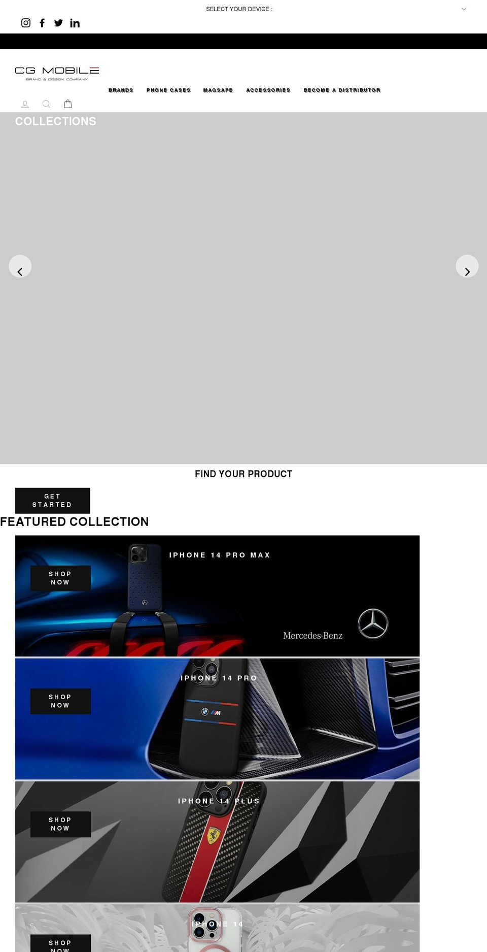 cg-mobile.com shopify website screenshot
