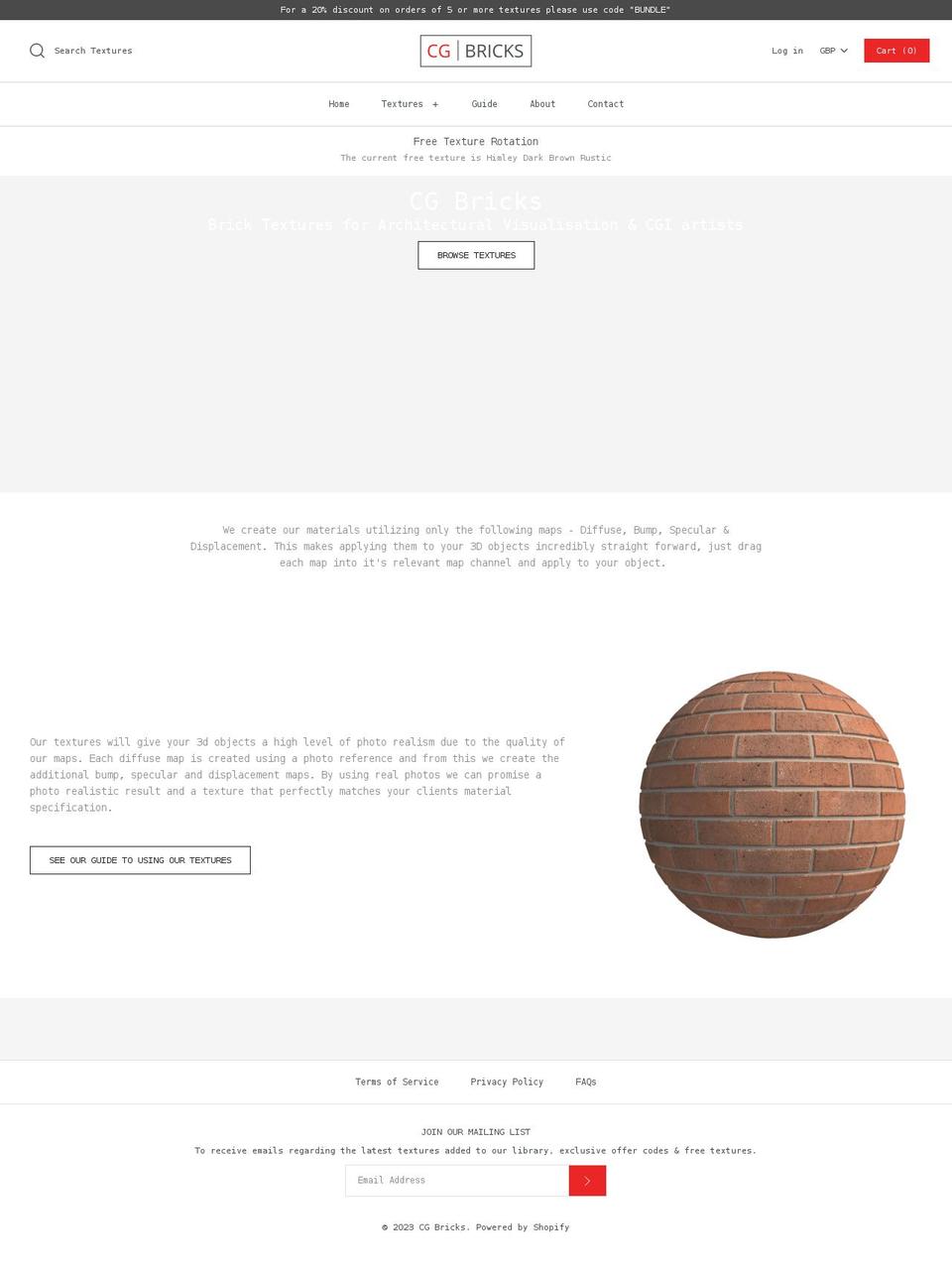 cgbricks.com shopify website screenshot