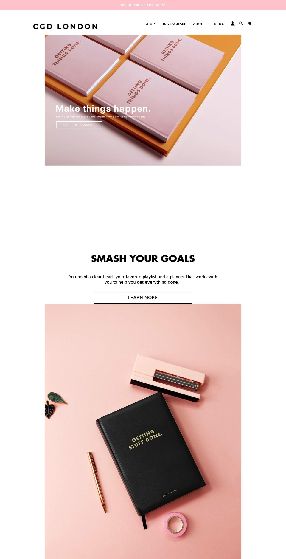 cgdlondon.com shopify website screenshot