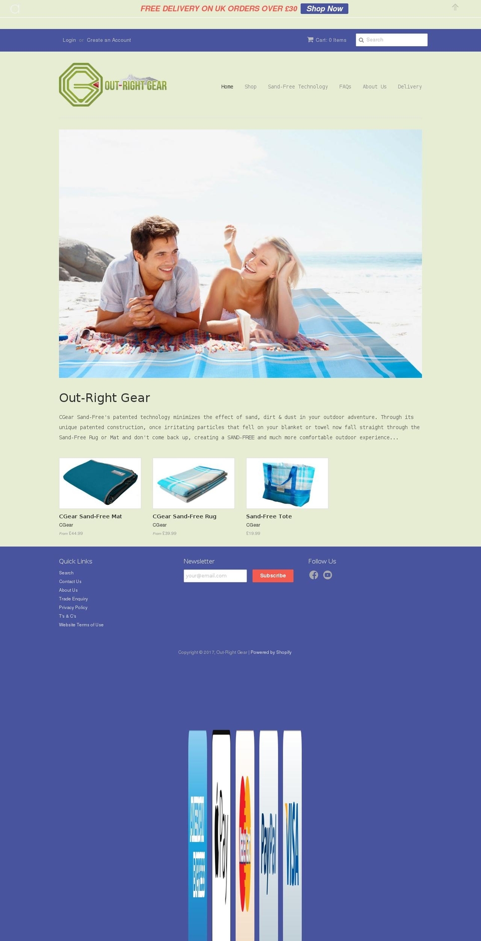 cgear-sandfree.eu shopify website screenshot