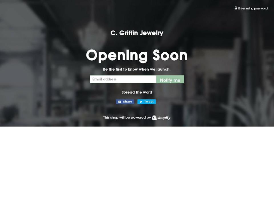 cgriffinjewelry.com — Shopify storefront screenshot