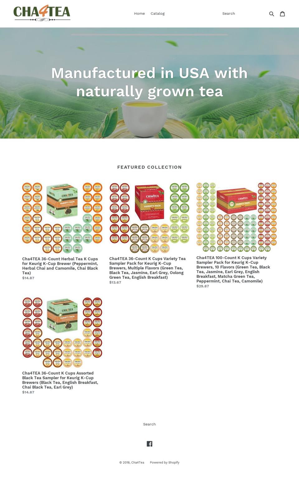 cha4tea.us shopify website screenshot