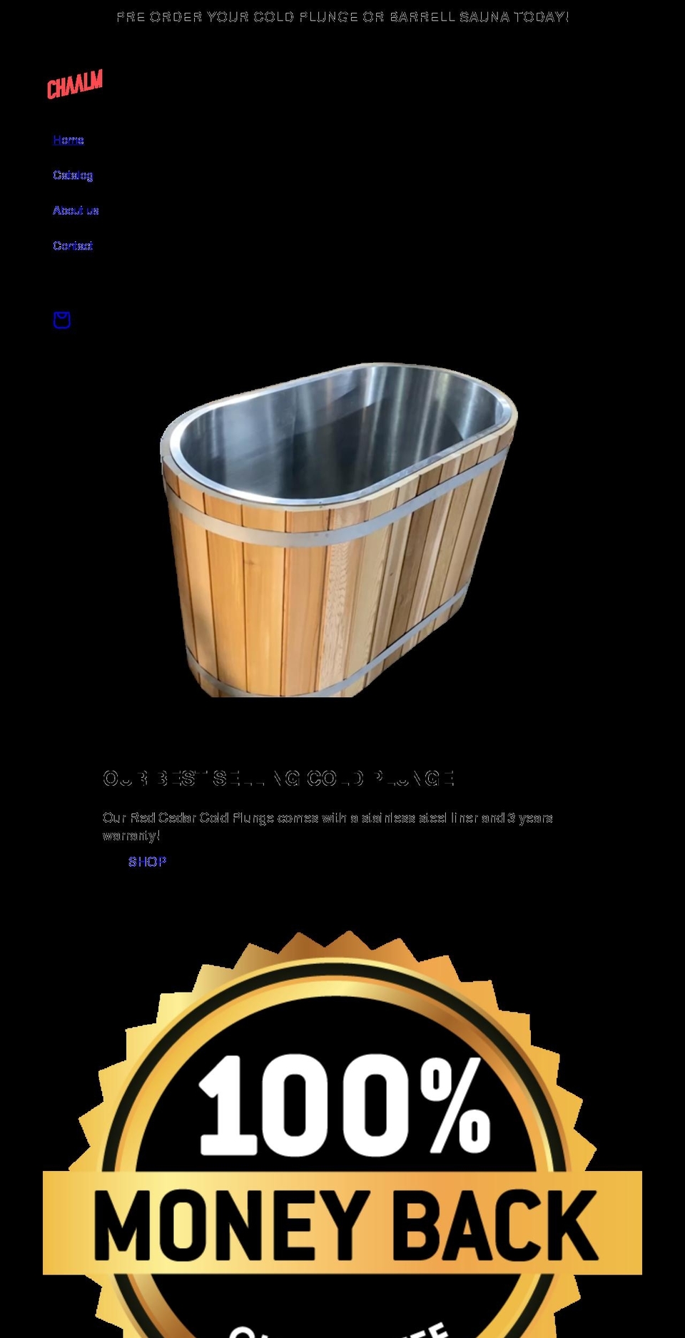 chaalm.com shopify website screenshot