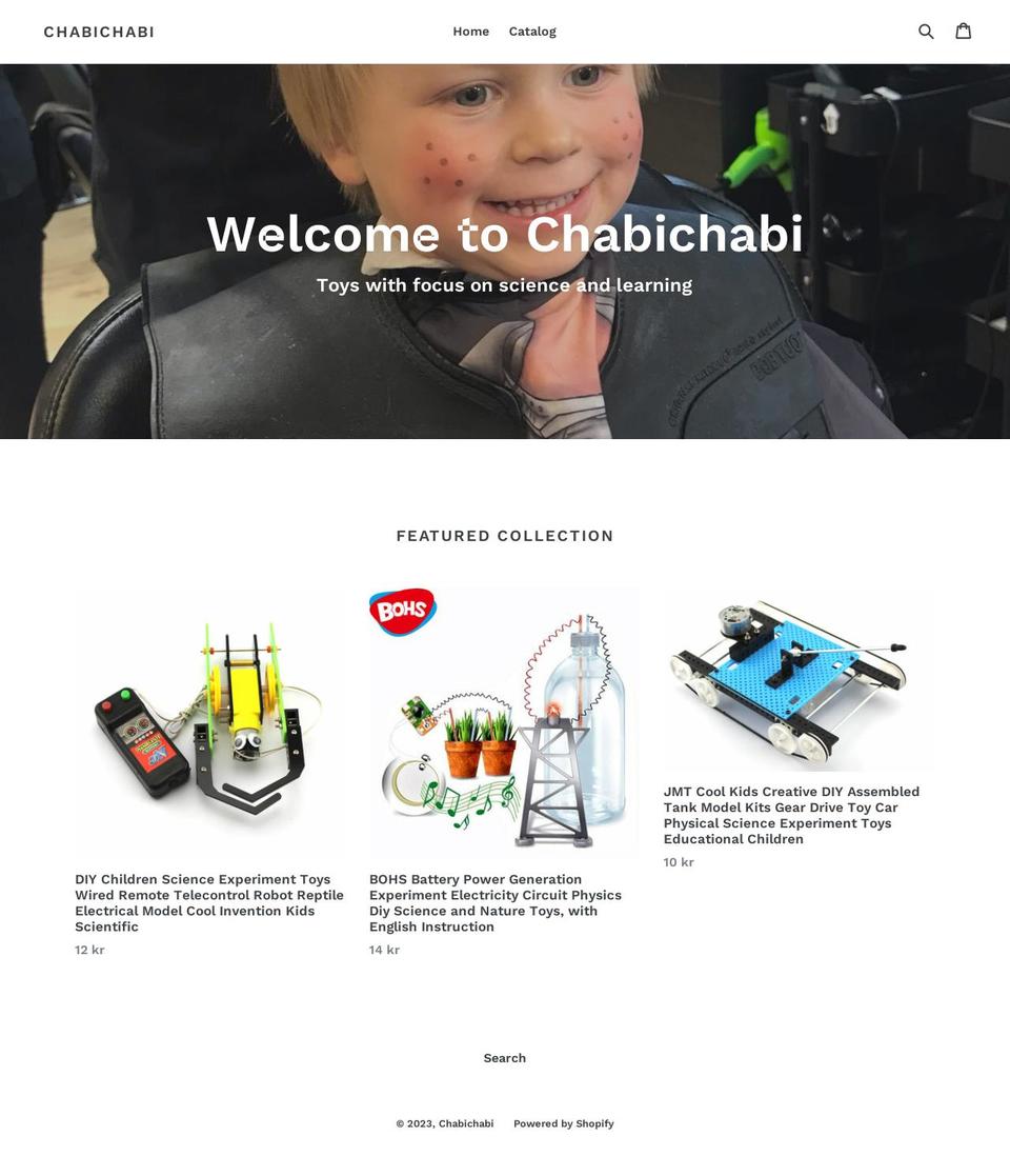 chabichabi.com shopify website screenshot