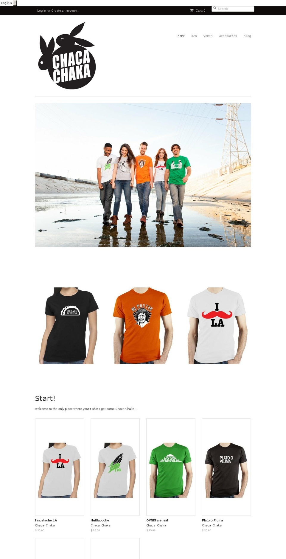 chacachaka.com — Shopify storefront screenshot