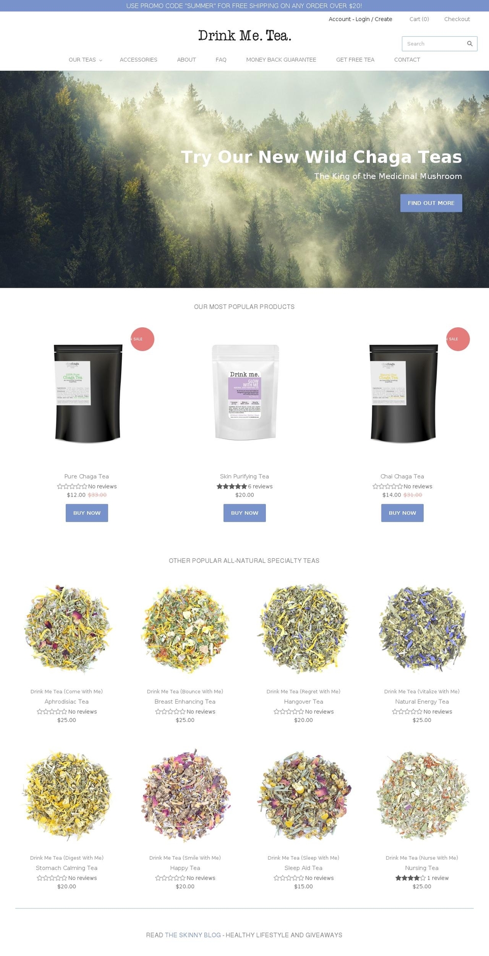 chachaga.com — Shopify storefront screenshot