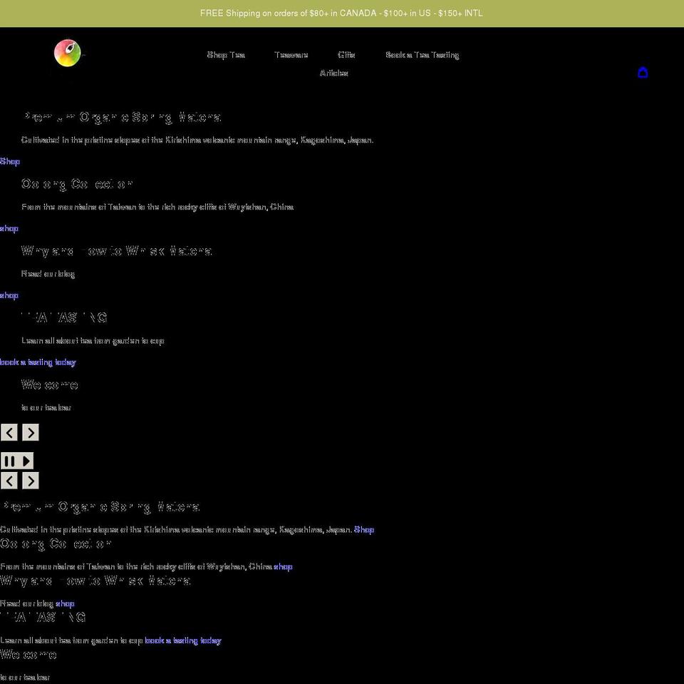 chachaiteastore.com shopify website screenshot